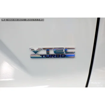Creative 3D Metal Autocolant Auto Chrome Emblema, Insigna Decal Pentru Honda Jazz Civic VTEC TURBO Portbagajul din Spate Logo Emblema Hatchback
