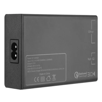 Portabil 5 Port USB Încărcător de Telefon Cu Cablu Detașabil 40W QC3.0 Rapid de Încărcare Adaptor de Călătorie Acasă Încărcătoare de Telefon Plug SUA