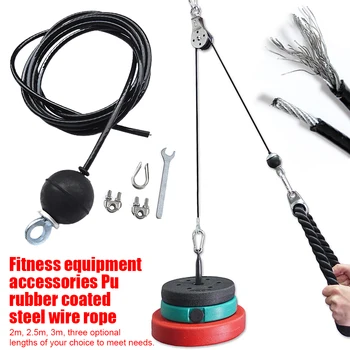 Durabil, Usor De Instalat Practice Pentru Sală De Gimnastică Acasă Fulie Accesorii Pentru Mașini De Cablu De Oțel Wire Rope Echipamente De Fitness Grele Solid