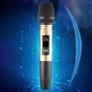 Ux2 Microfon Wireless Uhf Sistem Portabil Led Microfon Uhf Difuzor Portabil Cu Usb Receptor Pentru Ktv Dj Discurs Amplificator De Înregistrare