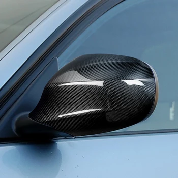 2x Pentru BMW E90 E91 2005-2012 Stânga Oglindă Dreapta Capace Oglinda Retrovizoare Capac din Fibra de Carbon Accesorii Auto Negru
