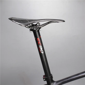 Brand nou Drum de Munte cu bicicleta 3K Plin Fibra de Carbon Biciclete șa biciclete MTB piese 27.2/30.8/31.6*350mm greutate de Lumină seat post