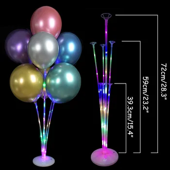 Petrecere De Nunta Plastic Ballon Stick Balon Cu Stand Balon Titularul Coloana De Masa Decor De Masă Copil De Dus La Petrecerea De Ziua De Crăciun Consumabile