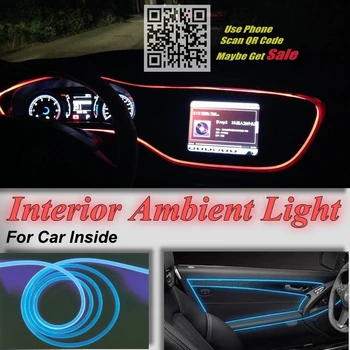 NOVOVISU Pentru Daewoo Matiz FSO Formosa Auto Interior Lumina Ambientala iluminare Panou De Mașină în Interiorul Rece Benzi de Lumină Fibra Optica