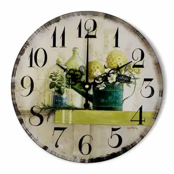 Vintage decorative de mari dimensiuni ceas de perete tăcut decor camera de zi ceas de perete ceasuri cadou unic orologio parete