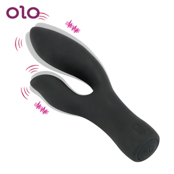 OLO Deget, Vibrator Reincarcabil Jucarii Sexuale pentru Femei Magic Stimulator Clitoris Silicon 16 Viteza de Produse pentru Adulți