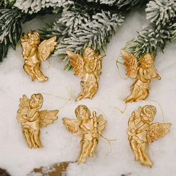 6 buc/pachet Decor de Crăciun Ornamente de Crăciun Copac Angelic Papusa Pandantive R9JC