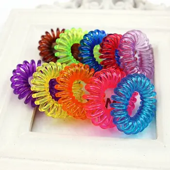 En-gros de 100buc Multicolor Spirală de Păr Benzi de Cap Elastice Excrescențe Legături Elastice de păr Accesorii