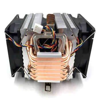 CPU Cooler Ventilator de Răcire pentru procesor AMD 1155 1366 General 6 Conducte de Căldură CPU Fan Control al Temperaturii 3-Pini Single Vânt Streamer Roșu