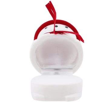 Om de zăpadă cutie de inel 2020 Romantic Inel Dublu Crăciun doll ring de box cutii de bijuterii Cutii de Cadouri de crăciun de nunta consumabile