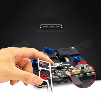 MJ Placa de baza PCB Titularul Temperatură Înaltă Principal Logic Board PCB Prindere Clemă X iPhone 5S 6 6S 7 8 8Plus Cu Șabloane