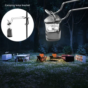 304 Oțel Inoxidabil llighting aburi lampa cârlig Portabil Camping Cort Suport de lumină în aer liber, Instrumente