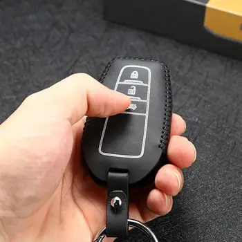 Cheie auto Geanta din piele cheie acoperire Pentru Toyota Camry 2018-2020 Auto key caz portofel titular 3 buton brelocuri accesorii auto