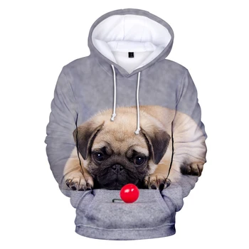 Noi de imprimare 3D pulover barbati câine animal hanorac de dimensiuni mici fată băiat drăguț hoodie