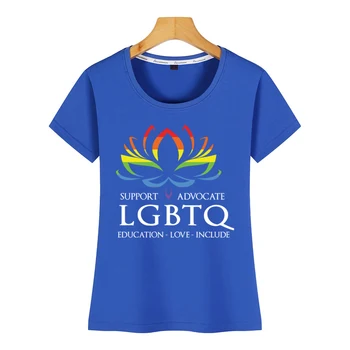 Topuri Tricou Femei dragoste victorii lgbt gay pride Inscripții de benzi Desenate din Bumbac Tricou Femeie