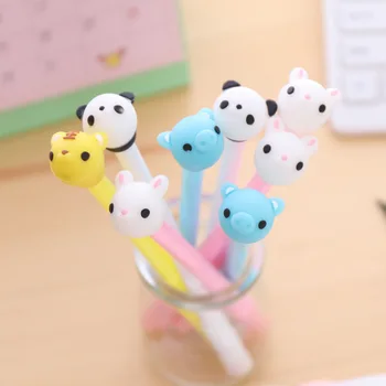 Kawaii Drăguț Moale Lipici Gel Stilou Caneta De Desene Animate De Porc Panda Pixuri Pentru Scoala Scriere Copii Cadou Coreean Papetărie, Rechizite De Birou
