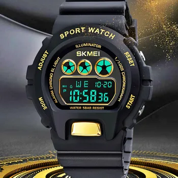 SKMEI 1775 Femei Bărbați Ceasuri de Moda Ceas Digital Ecran Luminos Cronograf Ceas Sport Impermeabil Ceas Pentru Cadou