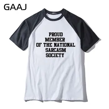 Mândru Membru Al Consiliului Național De Sarcasm SocietyMan Și Femei Unisex T-Shirt Streetwear Casual Imprimare Scrisoare Amuzant Noul Tricou Barbati Mens