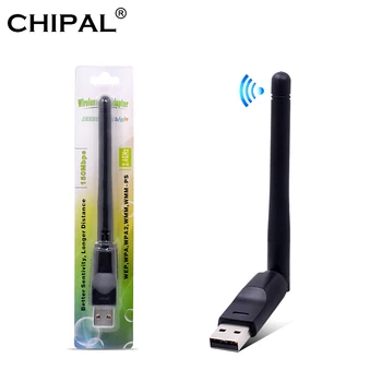 CHIPAL 150Mbps Ralink RT5370 placa de Retea Wireless Mini USB 2.0 Adaptor WiFi Antena PC LAN Wi-Fi Dongle Receptor 802.11 b/g/n
