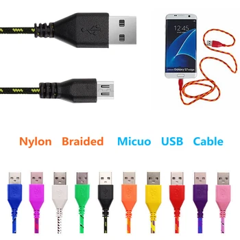 1m/2m Cablu Micro USB de Date de Mare Viteză Cabluri de Sincronizare Android USB 2.0 Micro B Încărcător Cablu de Încărcare V8 Cablu pentru Samsung HTC Xiaomi