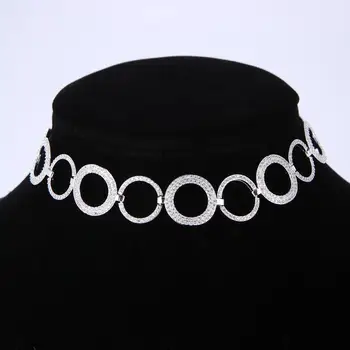 Populare AAA Plin cubic zirconia Rotund trăgând Regla lanț Colier bratara set pentru Femei la modă Cravată geometrice coliere N0443
