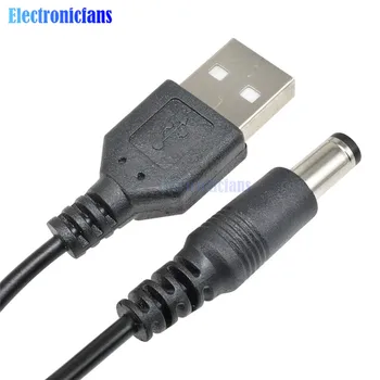 USB 2.0 pentru DC 5.5 mm X2.1mm 5.5X2.1 0,8 M USB la linia de alimentare Cablu MCU alimentare
