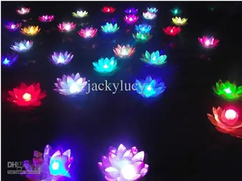 20 cm Diametru LED Lotus lampa Colorate Schimbat plutitoare de apă care Doresc cu Apă Ușoară Felinare Pentru Decor Petrecere