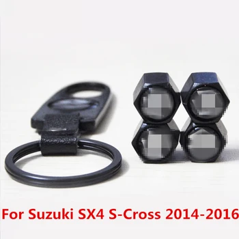 Theftproof Aluminiu Masina, Cauciucuri Valve Anvelope Stem Aer Capace Etanșe de Acoperire Accesorii Auto Pentru Suzuki SX4 S-Cross-2016