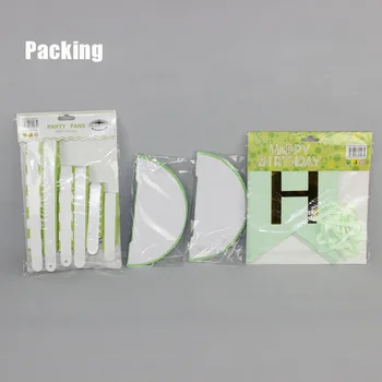 New Sosire 9pcs/Set DIY Verde Seria Multi Hârtie de Dimensiune Ventilator Tema de Vară Partidul de Decorare Ziua de nastere Banner Decor Acasă Fagure de miere