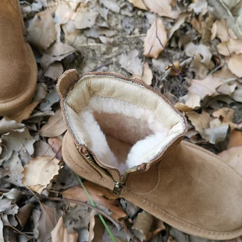 Doamna lui Chelsea Cizme snowboots piele de oaie piele pantofi de cald în timpul iernii