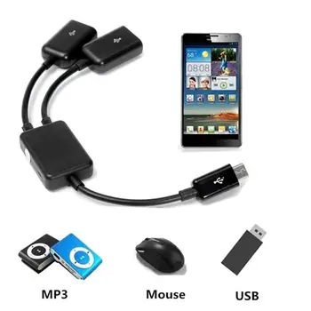 Micro 2 In1 OTG USB Port de Joc Mouse-ul Tastatura Adaptor Pentru Google 4 Pentru Samsung S5, Nexus Notă Tableta 4,3,2 Pentru Android prin Cablu S1G5