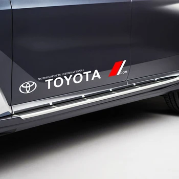 2 buc Portiera Laterală Autocolante Auto Styling Corpul Decal Pentru Toyota Prius Avensis Rav4 Auris, Yaris Verso Land Cruiser Camry Highlander