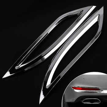 2 buc pentru Hyundai Sonata I45 YF 2011-Chrome Bara Spate de Ceață Lumina de Lampă Capac Ornamental de Turnare