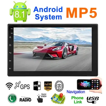2 DIN Universal G Player Pentru Android 8.1 16G Memorie de 7 Inch Touch Screen Buton auto HD Bluetooth mp5 Player
