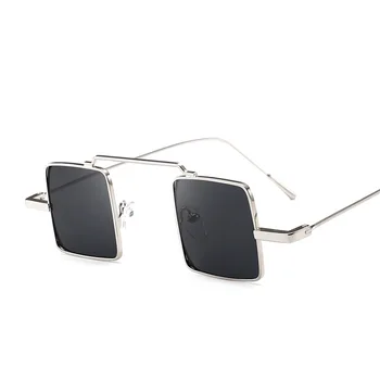2018 Noua Moda Pătrat Bărbați Stil SteamPunk Cadru Metalic ochelari de Soare Lentile Femei Nuante Vintage Retro Ochelari de Soare Oculos UV400