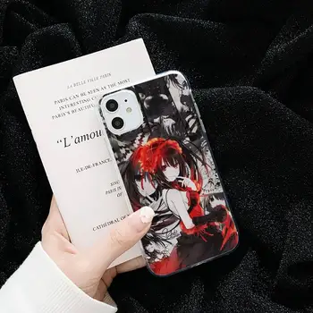Tokisaki Kurumi Japonia anime Telefon Caz Transparent moale Pentru iphone 5 5s 5c 6 se 6s 7 8 11 12 plus mini x xs xr pro max