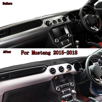 Masina Dashmat tabloul de Bord Capacul Saltea Pad Umbra Soare Instrument de Protecție Covor Accesorii Pentru Ford Mustang 2016 2017 2018 RHD