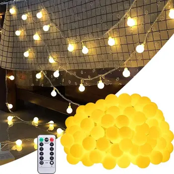 Rezistent la apa Șir de Lumini 10M 100 LED-uri 8 Decorative Moduri Ghirlanda de Lumini Reglabile de Intensitate Zână Lumina cu Telecomanda IR
