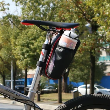 Biciclete Șa Sac de Buzunar Dublu Apă Sticlă Buzunar Impermeabil Reflectorizant MTB Biciclete Portabil Seatpost Coada Geanta Accesorii pentru Biciclete