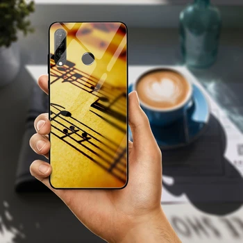 Sticla Caz Pentru Huawei Y6 Y9 Onoare 6X 8 8A 9 10 P20 P30 Plus Lite Pro 2019 Note Muzicale Vioara Muzica Clasica