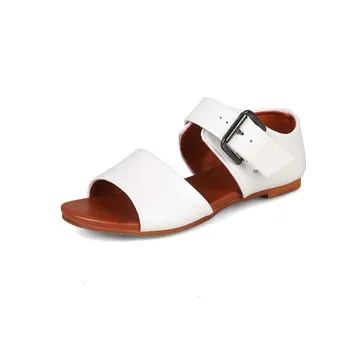 Mare SizeSimple și la modă, plat sandale cu catarama vara sandale plate doamnelor pantofi femei femeie