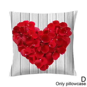 Fericit Ziua Îndrăgostiților Poliester Decorative Perne Roșii Arunca Scrisoarea De Canapea am Inima de Dragoste Mașină Perne Crescut Canapea S9N8