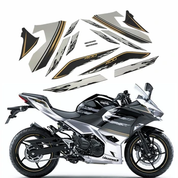 Motocicleta Pentru Ninja400 Autocolant Carenaj Kit Complet Decal de Înaltă Calitate se Potrivesc Ninja 400 Aplicatiile de Caroserie, ABS Decorativ Protector