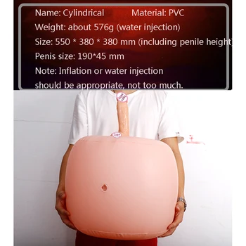Sex Mobilier din PVC Penis 20cm Waterflooding Inflației Femei Masturbare Gay Adult Sex Jucărie în aer liber, Ușor de Transportat Cadou