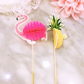 Cake Topper 10buc Ananas Flamingo Fructe Scobitoare Floare Semn Petrecere de Nunta de Decorare Paște Acasă Decorare Accesorii
