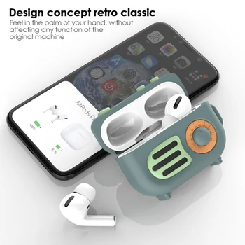Radio Cască Silicon Cover Pentru Apple Airpods Pro Impermeabil Eraphone Caz De Protecție Pentru AirPods Pro Încărcare Cutie Accesorii
