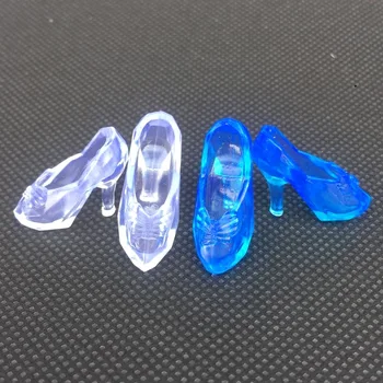 16pairs/sac Pantof de Cristal pentru 1/6 30cm Papusa Accesorii Tocuri inalte Pantofi Papusa DIY Fata Papusa Accesorii