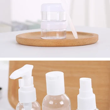 6PCS Portabil Transparent de Călătorie sticla Cosmetice de Stocare de Parfum Spray Sticla Baie sampon reîncărcabile Sub-Sticla