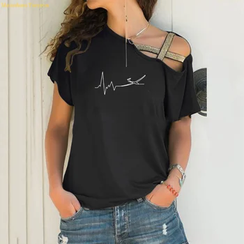 Amuzant Inimii Planor Tipărite Tricou Femei de Vara Nou Stil Casual Bumbac Femme T-shirt cu Maneci Scurte Sexy T-shirt Tee Top