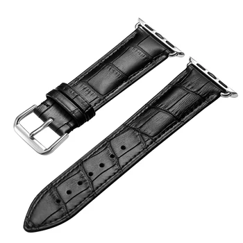 38 40 42 44mm Slub Model Curea din Piele Ceas Benzi Pentru Apple Watch Iwatch Seria 1 2 3 4 5 Ceas Inteligent Bandă rezistent la apa
